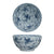 Vintage style blue and white floral designed ceramic bowl. 