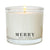 Porter Lane holiday candle "Merry". Blend of lemon and Juniper. 