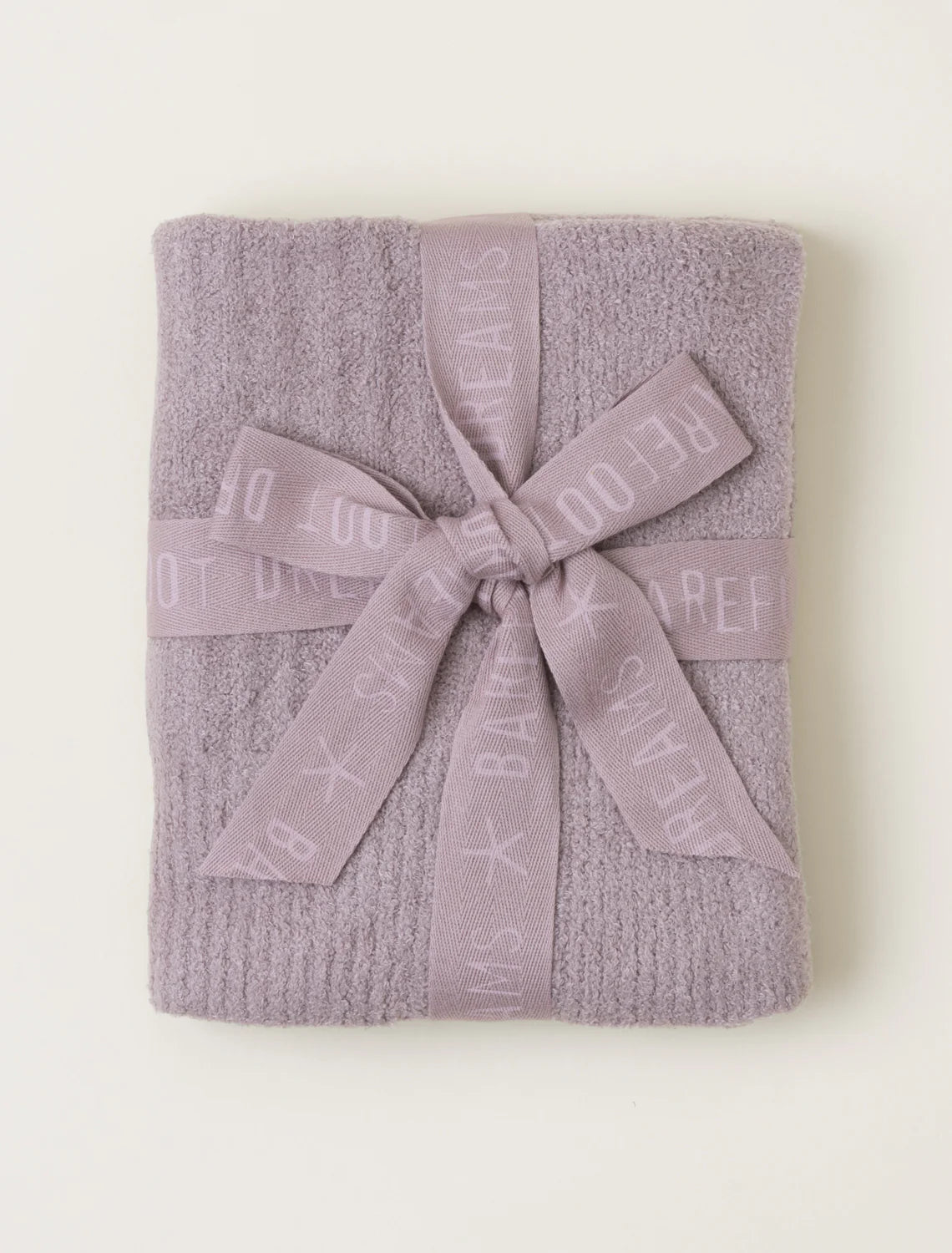 cozychic lite ribbed baby blanket in deep taupe. Barefoot Dreams. 