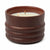 Twelve ounce wood grain Bergamot Mahogany scented candle. Paddywax. 