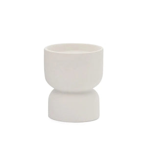 matte white ceramic candle in "Tobacco Flower". Paddywax. 