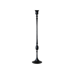 Twenty inch hand forged black cast iron taper candle holder. 