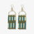 Gold Arch Beaded Fringe Earrings
