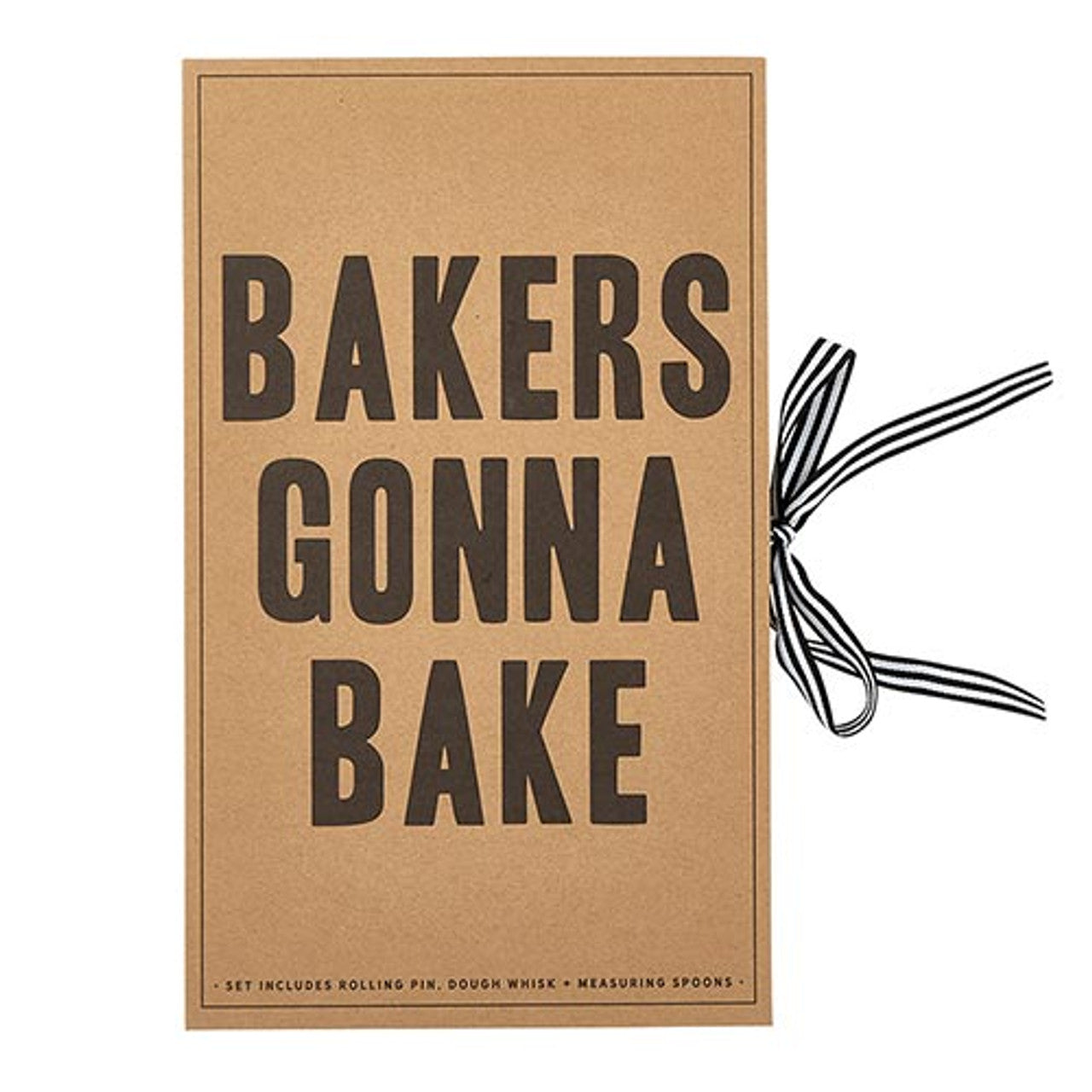 "Bakers gonna bake" essentials gift box front cover.