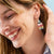 Mini Striped Fringe Earrings