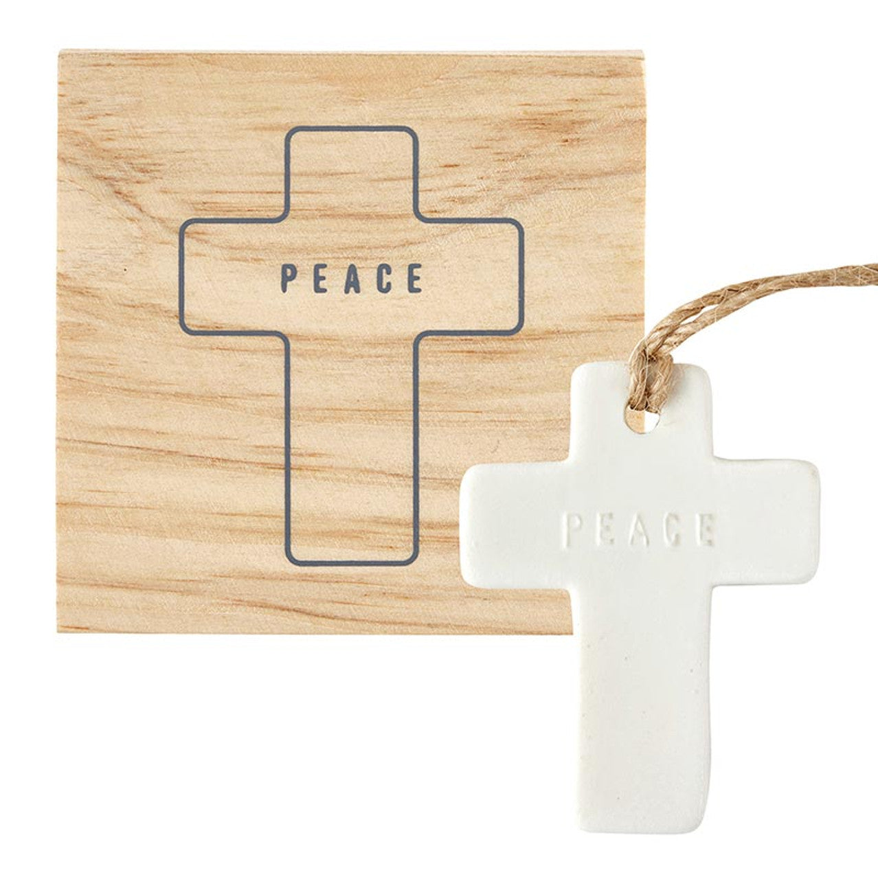 Ceramic Cross Ornament