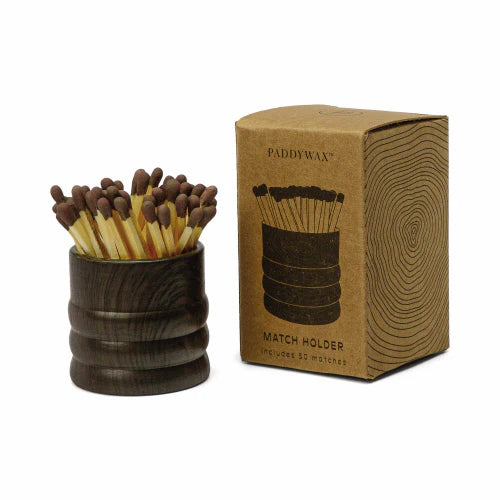 Apothecary Match Holder | Wood Grain Collection