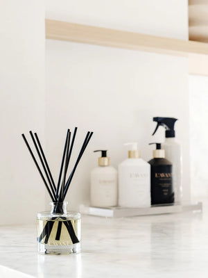 Collection of plant based home cleaning and fragrance products from LAVANT Collective. Seattle based clean living. 
