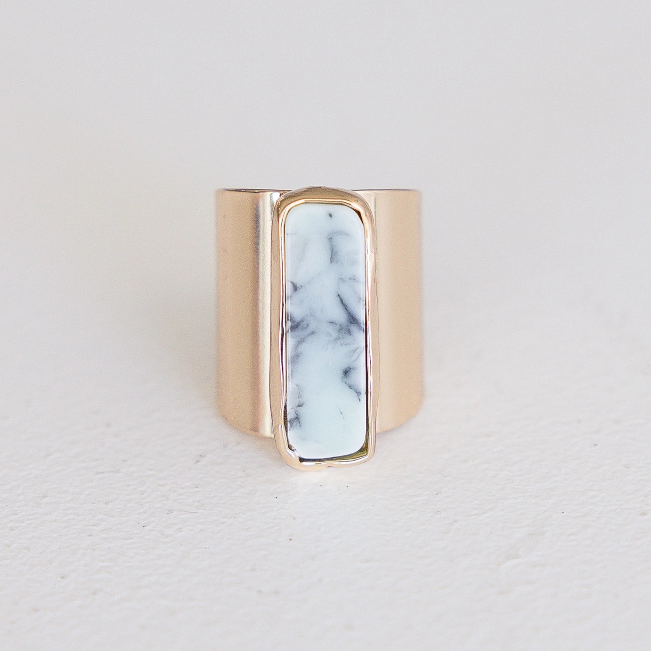 Gold fashion pendant ring. Leslie Curtis jewelry. Made in the USA