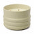 Twelve ounce wood grain Hinoki Driftwood candle. Neutral cream colored vessel. Paddywax.