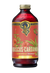 The Hibiscus Cardamom Syrup bottle with a red and gold label.