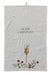 Merry Christmas cotton slub tea towel. Holiday. 