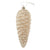 Skinny white pinecone ornament