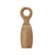 singular natural colored rubberwood salt/pepper mill. 