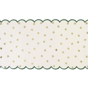 Scalloped Christmas Star Paper Runner