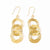 Spiral Interlinking Circle Drop Earrings