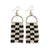 Gold Arch Beaded Fringe Earrings