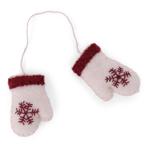 Vintage Wool Mitten Ornaments