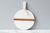 20" Round Mod White Charcuterie Board