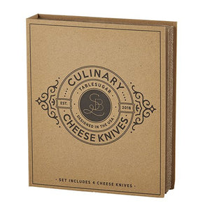 Exterior of Culinary Cheese Knife gift box set.