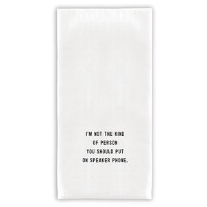 Tea Towel with Script