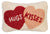 Hand Hooked Hugs and Kisses Valentine wool pillow. Chandler 4 Corners. Sundance